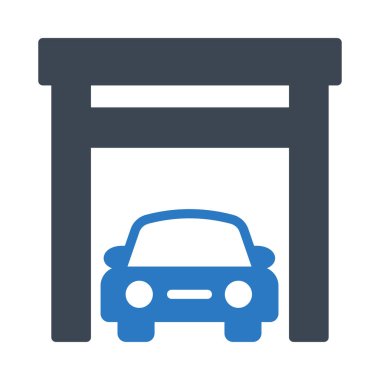 Yapı glif renk vektör simge