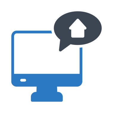 ev glyph renk vektör simgesi