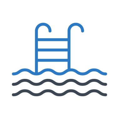 merdiven glyph renk vektör simgesi