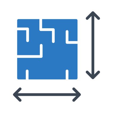 inşaat glyph renk vektör simgesi