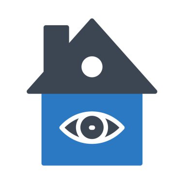 ev glyph renk vektör simgesi