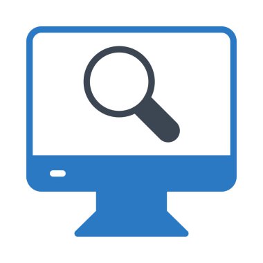 ekran glyph renkli vektör simgesi