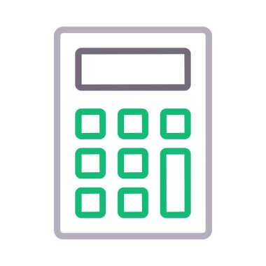 muhasebe renk çizgisi vektör simgesi