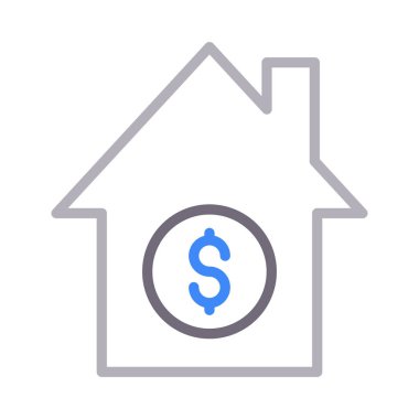 kiralık renk çizgisi vektör simgesi