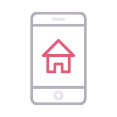 ev renk çizgisi vektör simgesi