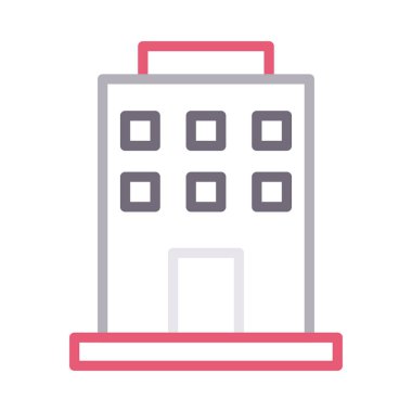 gayrimenkul renk çizgisi vektör simgesi