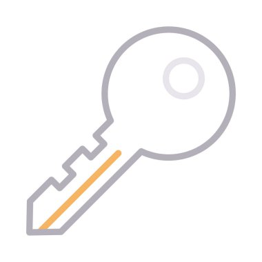 kilit renk çizgisi vektör simgesi