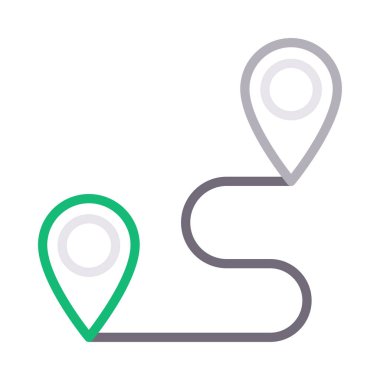 parça renk çizgisi vektör simgesi