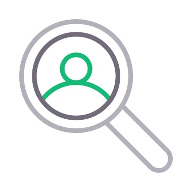 kullanıcı renk çizgisi vektör simgesi