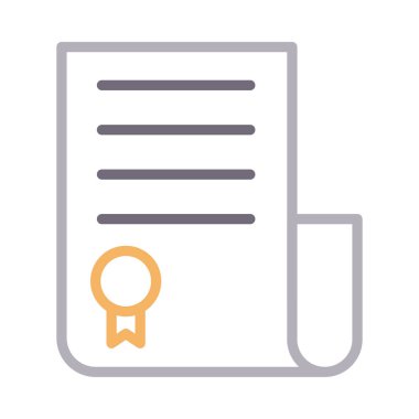 belge renk çizgisi vektör simgesi