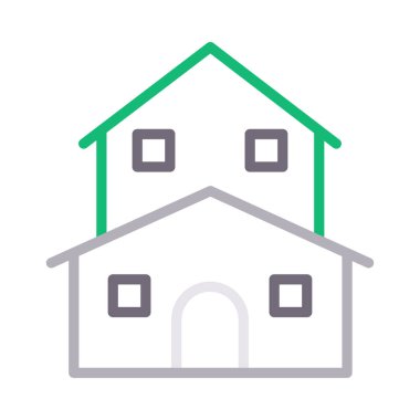 ev renk çizgisi vektör simgesi