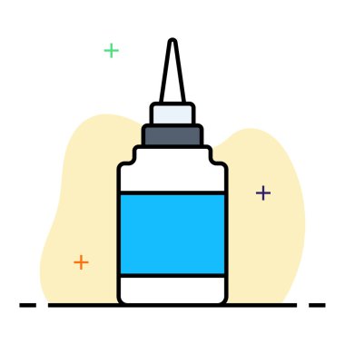 sakız sembolü düz vektör simgesi