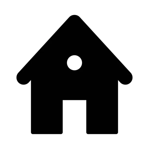 房屋字形平面矢量图标 — 图库矢量图片