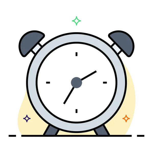 Time Glyph Plat Vector Pictogram — Stockvector