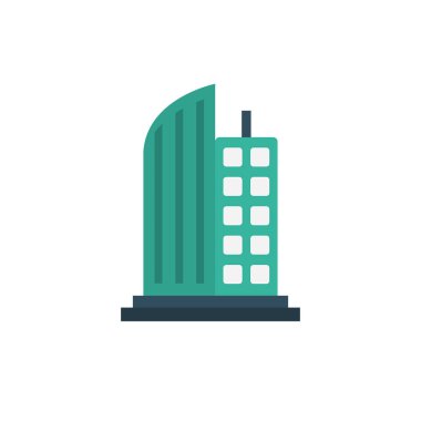 otel glyph düz vektör simgesi