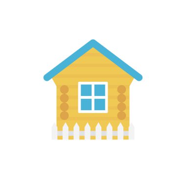 ev glif düz vektör simgesi