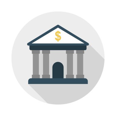 Bina glif düz vektör simge