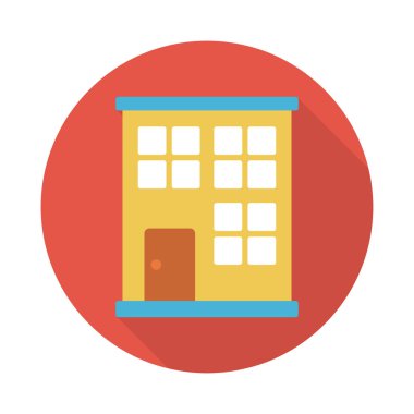 ev glif düz vektör simgesi