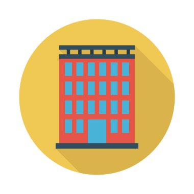 daire glyph düz vektör simgesi