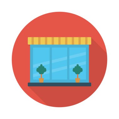 plaza glyph düz vektör simgesi