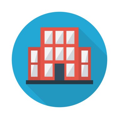 ev glif düz vektör simgesi