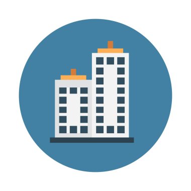 plaza glyph düz vektör simgesi