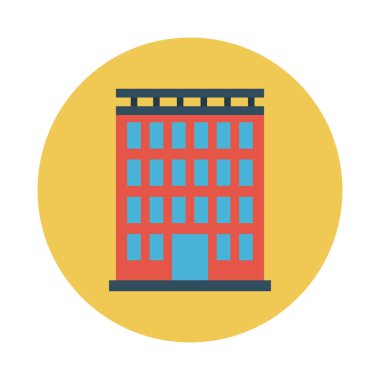 daire glyph düz vektör simgesi