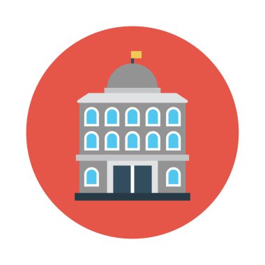 gayrimenkul glyph düz vektör simgesi