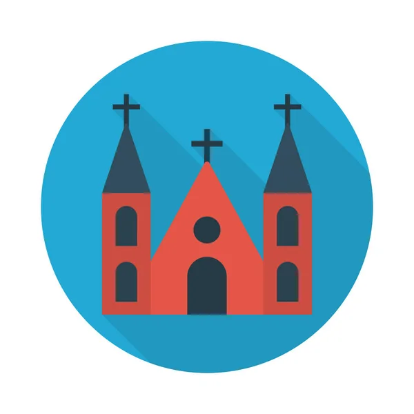 Catholic Glyph Flat Vector Icon — Stock Vector