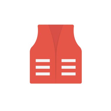 Güvenlik glif düz vektör simgesi