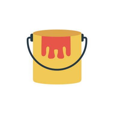 paint glyph düz vektör simgesi