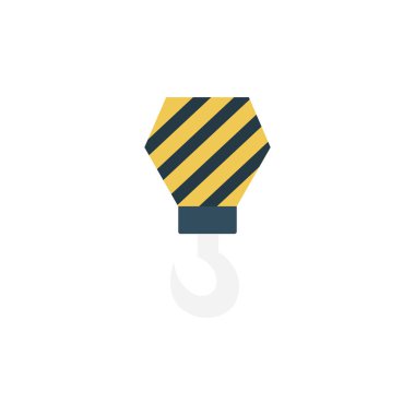 kanca glif düz vektör simge