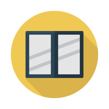 inşaat glyph düz vektör simgesi