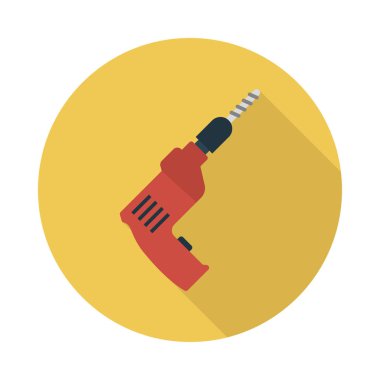 inşaat glyph düz vektör simgesi