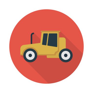 inşaat glyph düz vektör simgesi