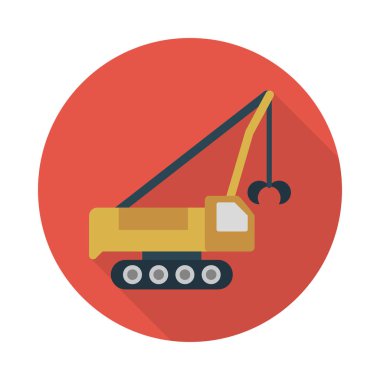 kanca glif düz vektör simge