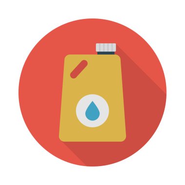 yakıt glyph düz vektör simgesi