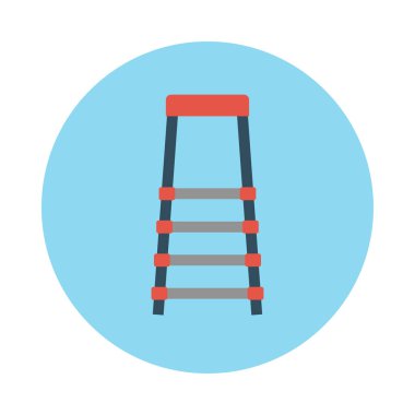 merdiven kabartması düz vektör simgesi