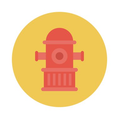 ateş glifleri düz vektör simgesi