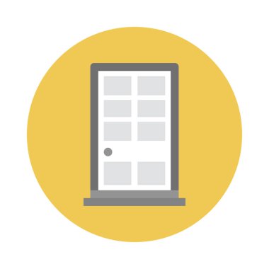 Kabartma düz vektör simgesini girin