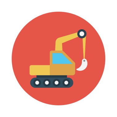 Araç glif düz vektör simge