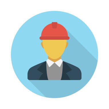 avatar glyph düz vektör simgesi