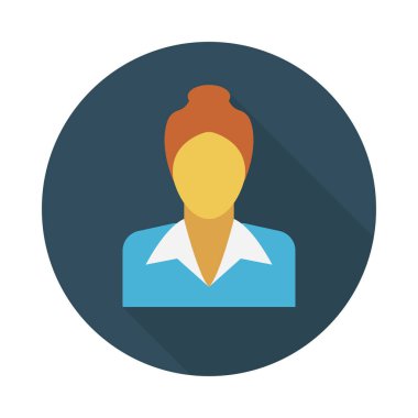 çalışan glyph düz vektör simgesi