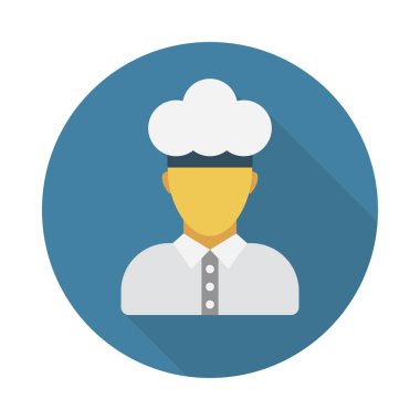 cook glyph düz vektör simgesi