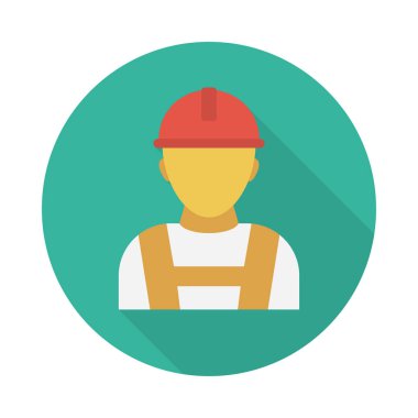 avatar glyph düz vektör simgesi