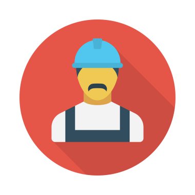 avatar glyph düz vektör simgesi