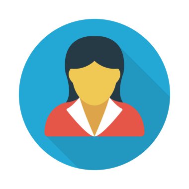 işçi glyph düz vektör simgesi