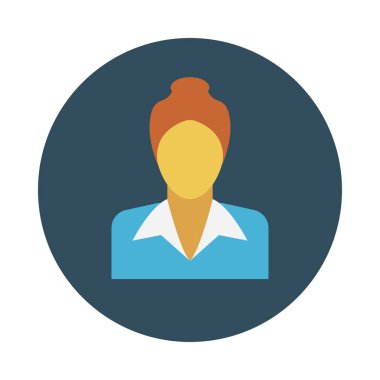 çalışan glyph düz vektör simgesi