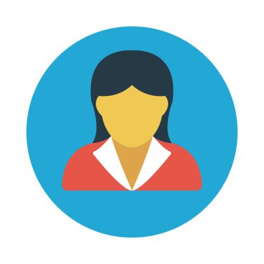 işçi glyph düz vektör simgesi