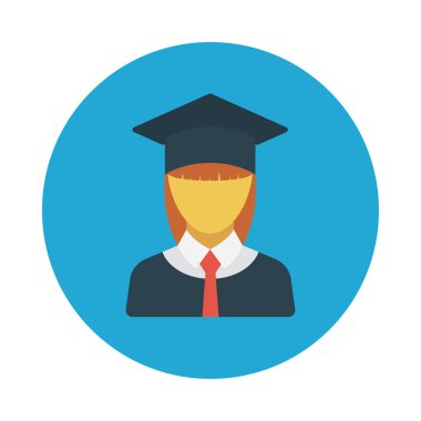 kadın glyph düz vektör simgesi